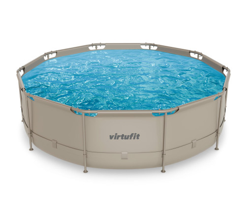 Басейн каркасний VIRTUFIT з фільтрувальним насососм 366 х 100 см, бежевий
