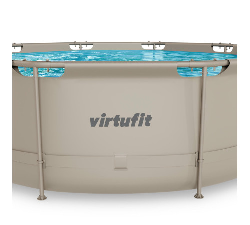 Басейн каркасний VIRTUFIT з фільтрувальним насососм 366 х 100 см, бежевий