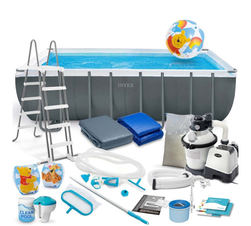 Басейн каркасний 21в1 Intex 26356 549 х 274 х 132 см з самокатом Soke GO