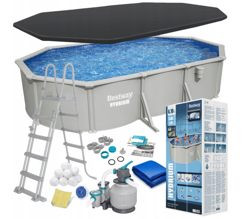 Басейн каркасний 13в1 Bestway Hydrium 56369 610 х 366 х 122 см