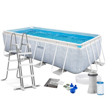 Basen ogrodowy stelażowy 400 x 200 x 100 cm 4w1 INTEX 26780