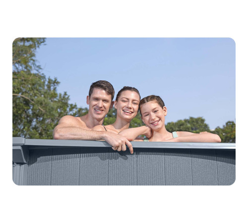 Basen ogrodowy panelowy całoroczny 732x366x132 cm 13w1 Bestawy 561CW