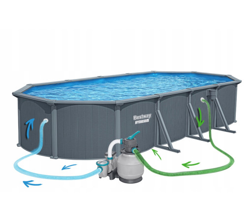 Басейн каркасний 13в1 Bestway Hydrium 561CW 732 х 366 х 132 см