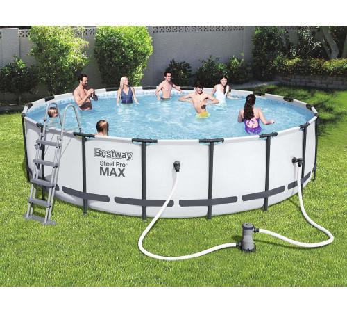 Басейн каркасний 18в1 Bestway 56462, 549 x 122 см + бульбашкова машина Басейн каркасний 18в1 Bestway 56462, 549 x 122 см + бульбашкова машина