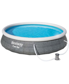Басейн надувний Bestway Fast Set 396 см