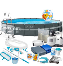 Basen ogrodowy stelażowy 732 x 132 cm 20w1 INTEX 26340