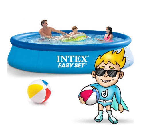 Басейн надувний 16в1 INTEX 28122, 305 x 76 см, блакитний Басейн надувний 16в1 INTEX 28122, 305 x 76 см, блакитний