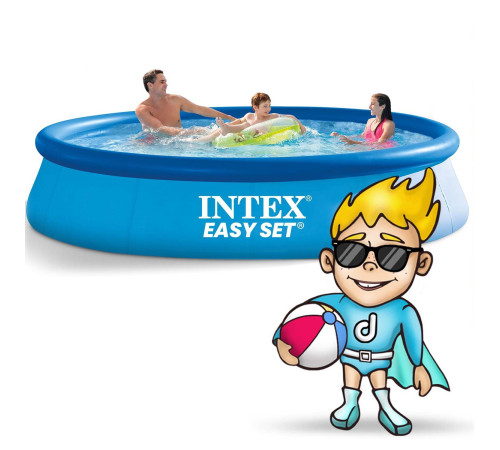Басейн надувний 3в1 INTEX 28132, 366 x 76 см, блакитний Басейн надувний 3в1 INTEX 28132, 366 x 76 см, блакитний