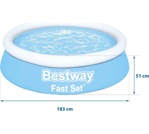 Басейн надувний Bestway 57392, 183 см Басейн надувний Bestway 57392, 183 см