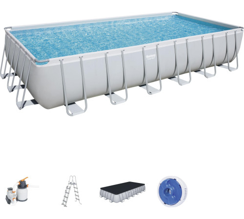 Басейн каркасний прямокутний Bestway 56475, 732 x 366 x 132 см - білий Басейн каркасний прямокутний Bestway 56475, 732 x 366 x 132 см - білий