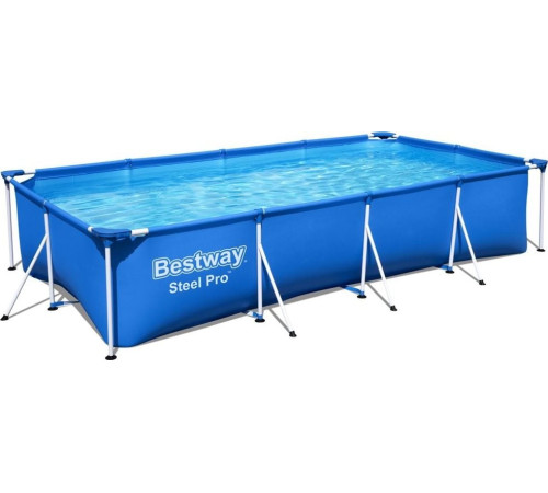 Басейн каркасний прямокутний 8в1 Bestway 56424 Steel Pro 400 x 211 см Басейн каркасний прямокутний 8в1 Bestway 56424 Steel Pro 400 x 211 см