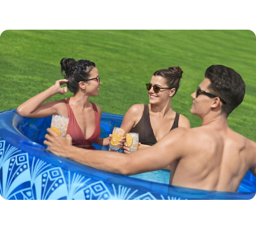 Басейн надувний Bestway 54479 BOHEMIAN BLUE 168 x 53 см Басейн надувний Bestway 54479 BOHEMIAN BLUE 168 x 53 см