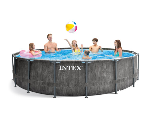 Басейн каркасний 18в1 INTEX 26742, 457 x 122 см, темно-сірий Басейн каркасний 18в1 INTEX 26742, 457 x 122 см, темно-сірий