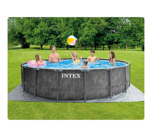 Басейн каркасний 18в1 INTEX 26742, 457 x 122 см, темно-сірий Басейн каркасний 18в1 INTEX 26742, 457 x 122 см, темно-сірий