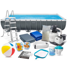 Basen ogrodowy stelażowy 732 x 366 x 132 cm 18w1 INTEX 26364