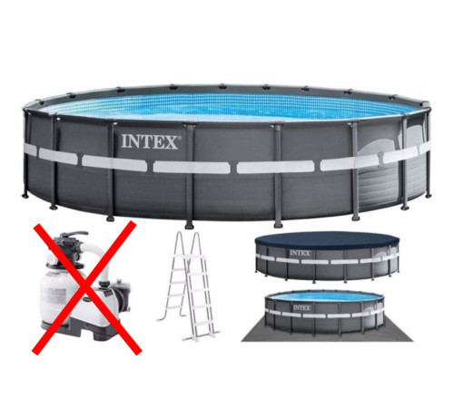 Каркасний басейн Intex 26330-1 ULTRA x TR™ FRAME POOL - графітовий Каркасний басейн Intex 26330-1 ULTRA x TR™ FRAME POOL - графітовий