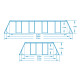 Басейн каркасний овальний 17в1 Bestway 56710, 549 x 274 x 122 см
