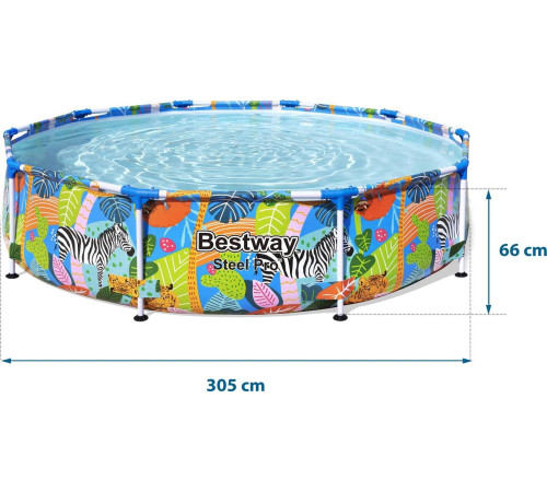 Басейн каркасний 4в1 Bestway 56985 Steel Pro 305 см Басейн каркасний 4в1 Bestway 56985 Steel Pro 305 см