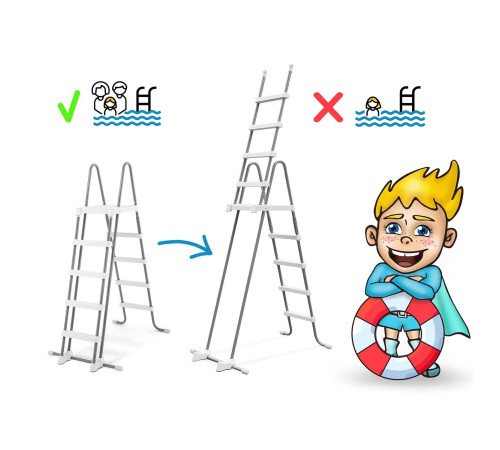 Басейн каркасний 22в1 Intex 26378 975 х 488 х 132 см з самокатом Soke GO