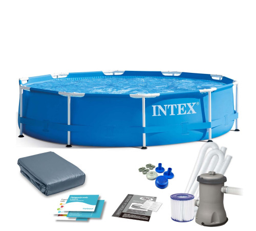 Басейн каркасний 4в1 INTEX 28202, 305 х 76 см, синій Басейн каркасний 4в1 INTEX 28202, 305 х 76 см, синій