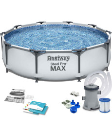 Басейн каркасний 10в1 Bestway 56408 Steel Pro Max 305 см 