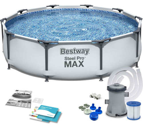 Басейн каркасний 10в1 Bestway 56408 Steel Pro Max 305 см Басейн каркасний 10в1 Bestway 56408 Steel Pro Max 305 см