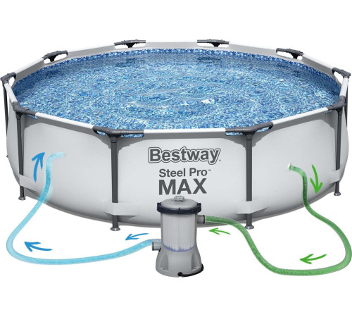 Басейн каркасний 10в1 Bestway 56408 Steel Pro Max 305 см Басейн каркасний 10в1 Bestway 56408 Steel Pro Max 305 см