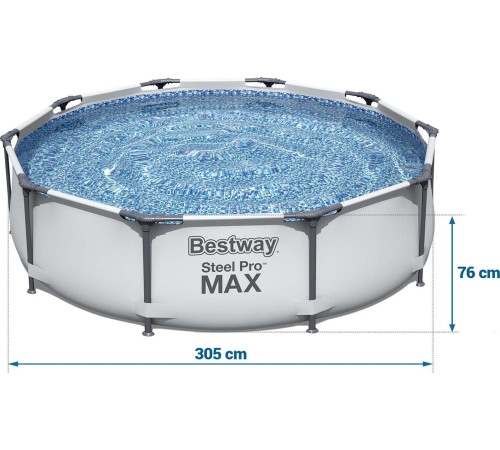 Басейн каркасний 10в1 Bestway 56408 Steel Pro Max 305 см Басейн каркасний 10в1 Bestway 56408 Steel Pro Max 305 см