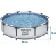 Басейн каркасний 10в1 Bestway 56408 Steel Pro Max 305 см