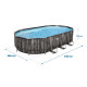 Басейн каркасний овальний 18в1 Bestway 5611R, 610 x 366 x 122 см + самокат