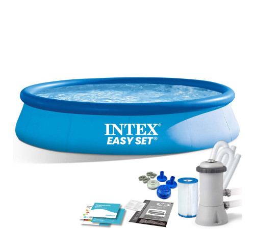 Басейн надувний 9в1 INTEX 28142, 396 x 84 см, блакитний Басейн надувний 9в1 INTEX 28142, 396 x 84 см, блакитний