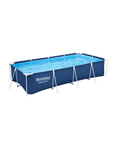 Басейн каркасний прямокутний 3в1 Bestway Family Steel Pro Frame 400 x 211 x 81 см + насос + фільтр