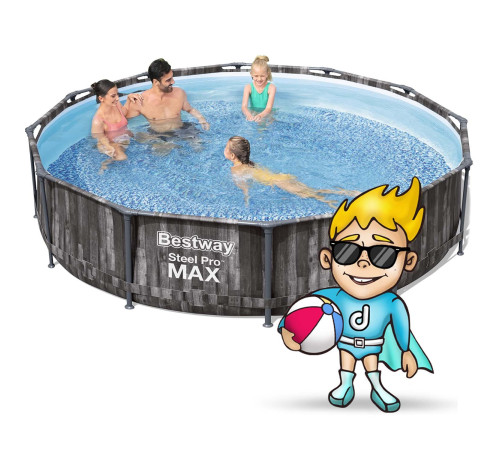 Басейн каркасний 16в1 Bestway 5614X Steel Pro Max 366 см Басейн каркасний 16в1 Bestway 5614X Steel Pro Max 366 см
