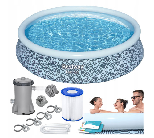 Басейн надувний 9в1 Bestway 57376N 396 х 84 см