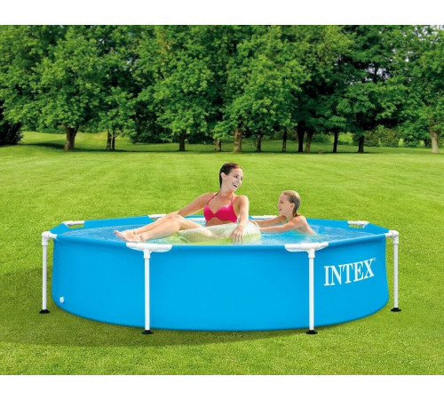 Каркасний басейн Metal Frame Pool Intex 28205 244 x 51см - блакитний