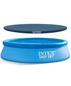 Басейн надувний 2в1 INTEX 28110, 244 x 76 см, блакитний