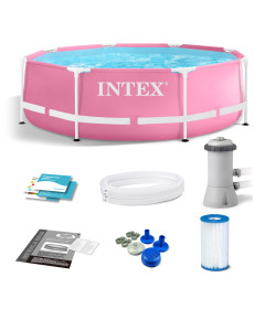 Басейн каркасний INTEX 28292, 244 x 76 см, рожевий
