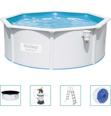 Басейн каркасний 6в1 Bestway 56574 Hydrium 360 см - білий 