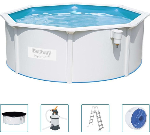 Басейн каркасний 6в1 Bestway 56574 Hydrium 360 см - білий Басейн каркасний 6в1 Bestway 56574 Hydrium 360 см - білий