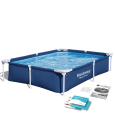 Басейн каркасний прямокутний Bestway 56401N, 221 x 150 x 43 см 
