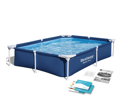 Басейн каркасний прямокутний Bestway 56401N, 221 x 150 x 43 см Басейн каркасний прямокутний Bestway 56401N, 221 x 150 x 43 см
