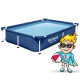 Басейн каркасний прямокутний Bestway 56401N, 221 x 150 x 43 см