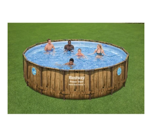 Басейн на стійках Power Steel Swim Vista Series 488x122 круглий 16FT BESTWAY 7in1