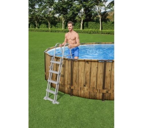 Басейн на стійках Power Steel Swim Vista Series 488x122 круглий 16FT BESTWAY 7in1