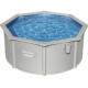 Басейн каркасний Bestway Hydrium з аксесуарами, 300 x 120 см, світло - сірий