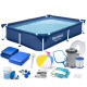 Басейн каркасний прямокутний 16в1 Bestway 56401N, 221 x 150 x 43 см