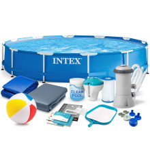 Басейн каркасний 15в1 INTEX 28202, 305 х 76 см, синій