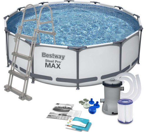 Басейн каркасний 10в1 Bestway 56418 Steel Pro Max 366 см Басейн каркасний 10в1 Bestway 56418 Steel Pro Max 366 см