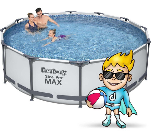 Басейн каркасний 10в1 Bestway 56418 Steel Pro Max 366 см Басейн каркасний 10в1 Bestway 56418 Steel Pro Max 366 см