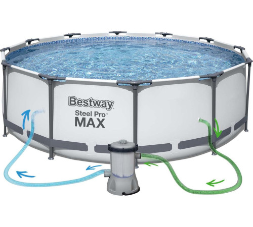 Басейн каркасний 10в1 Bestway 56418 Steel Pro Max 366 см Басейн каркасний 10в1 Bestway 56418 Steel Pro Max 366 см